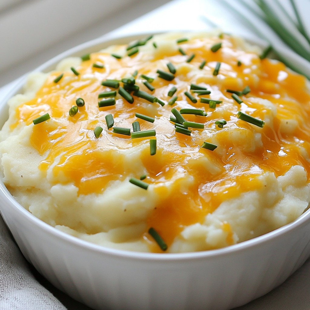 Cheesy Mashed Potato and Cauliflower Mash Delight
