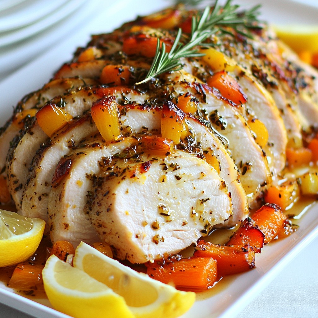 Garlic Herb Roasted Turkey Breast Flavorful Delight