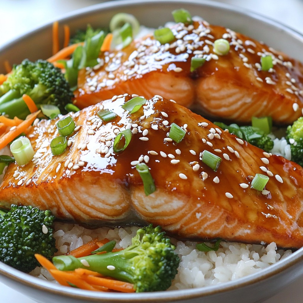 Teriyaki Salmon Rice Bowls Flavorful and Easy Recipe