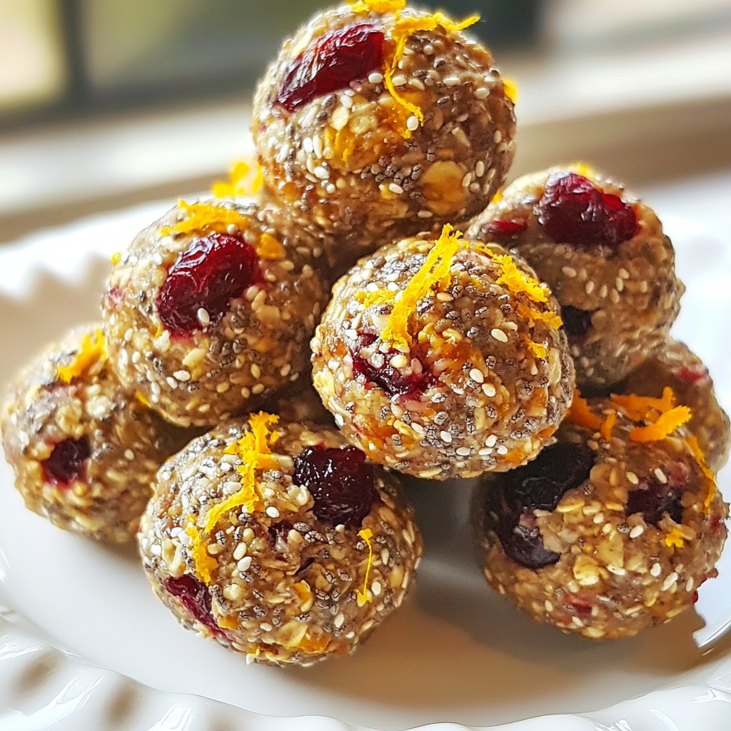 Cranberry Orange Energy Bites Simple and Tasty Snack