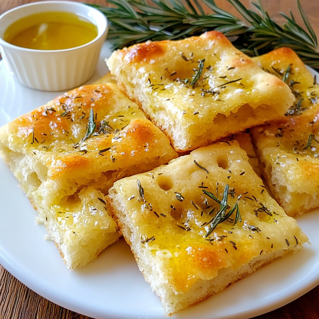 Rustic Rosemary Focaccia Bread Savory and Simple Recipe