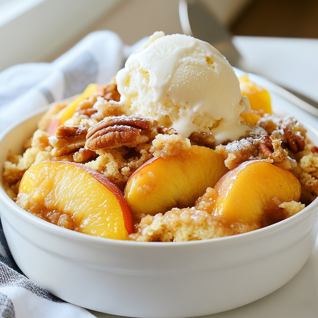 Peach Cobbler Dump Cake Simple and Tasty Treat