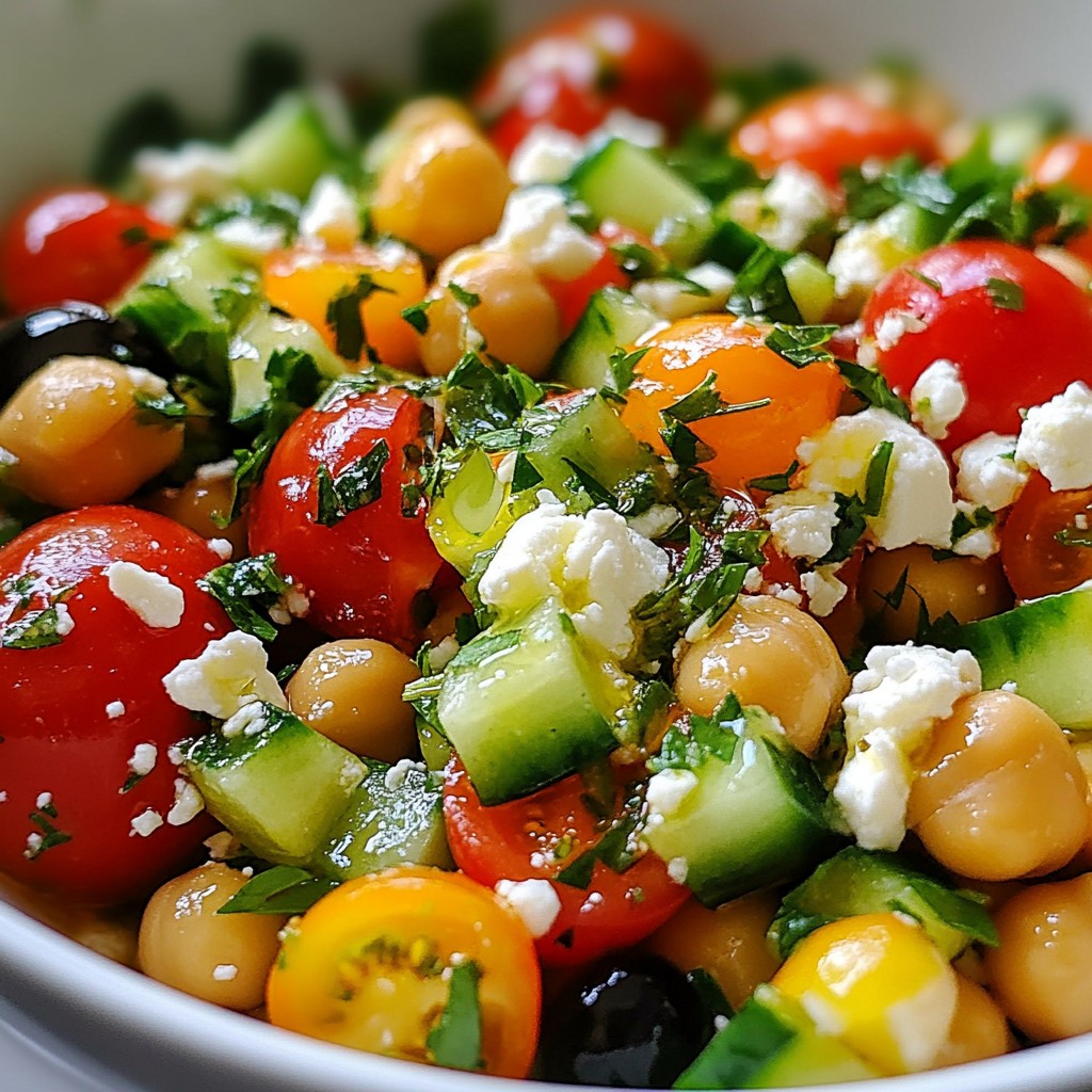 Mediterranean Chickpea Salad Flavorful and Fresh Dish