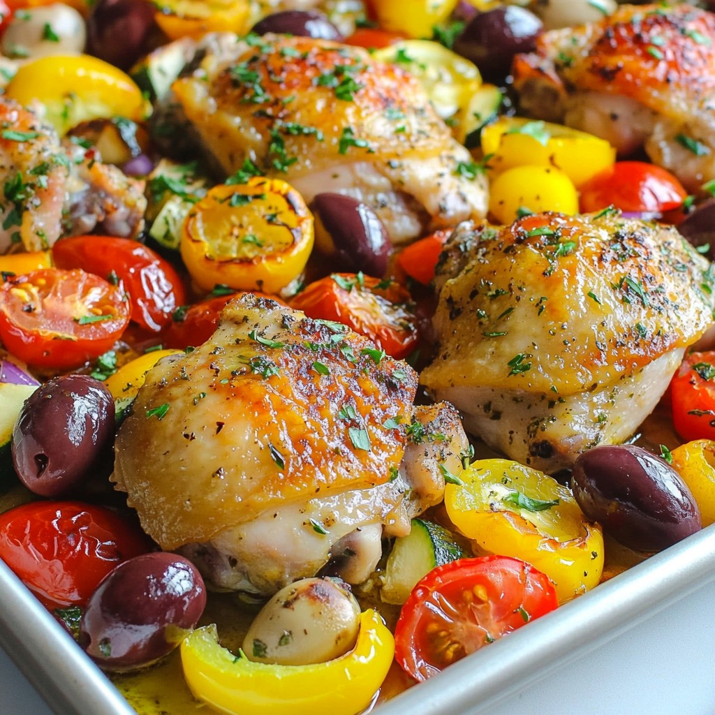 Sheet Pan Greek Chicken Dinner Flavorful and Easy Meal