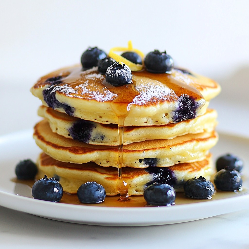Blueberry Lemon Ricotta Pancakes Fluffy Delight
