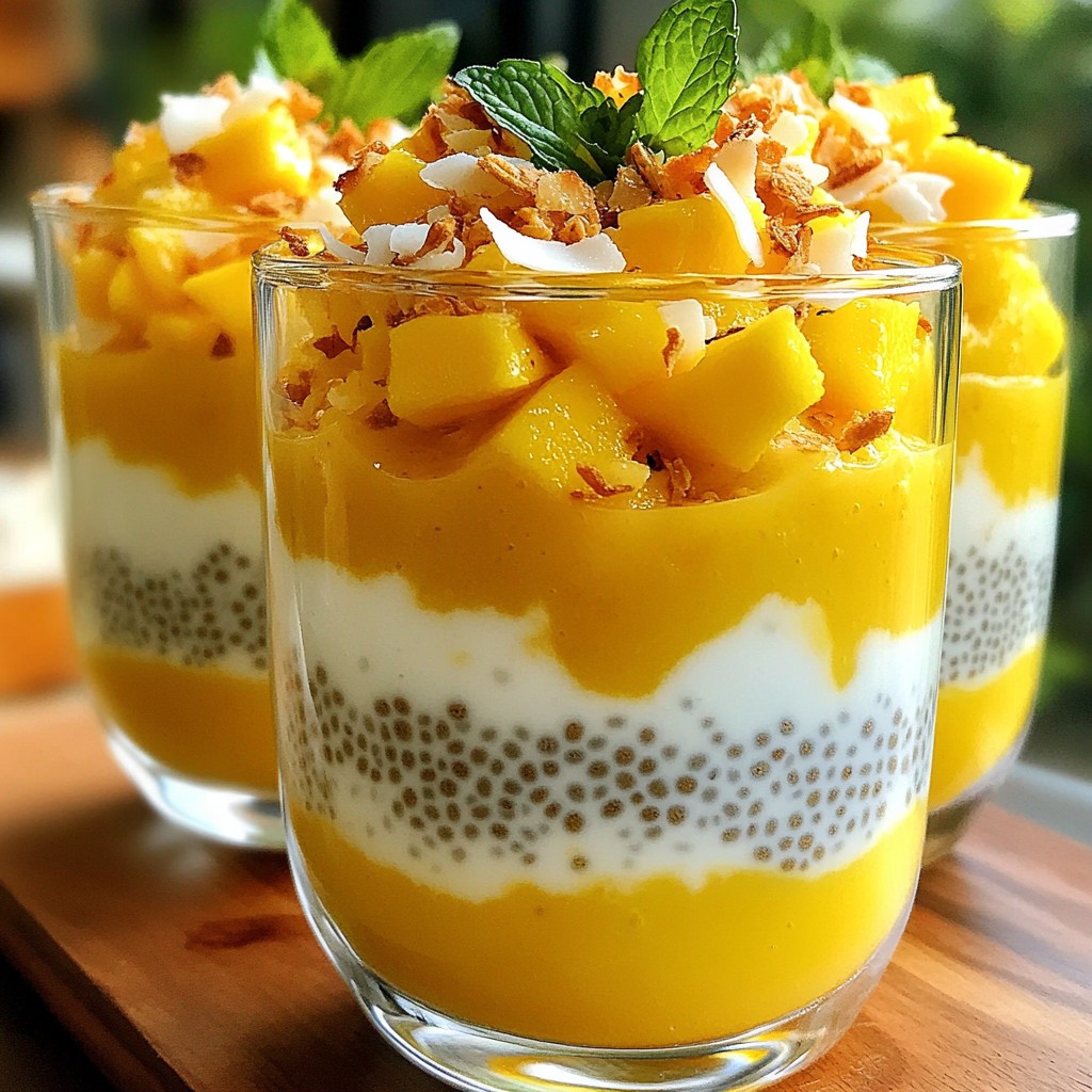 Mango Coconut Chia Pudding Fresh and Creamy Delight