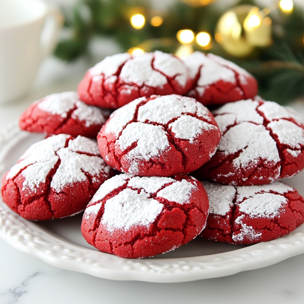 Red Velvet Crinkle Cookies Delightful and Easy Recipe