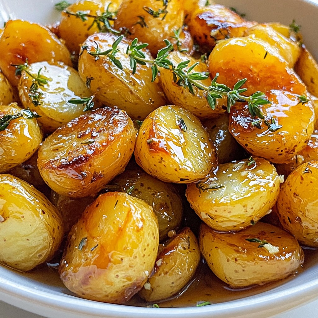Honey Glazed Roasted Potatoes with Thyme Delight
