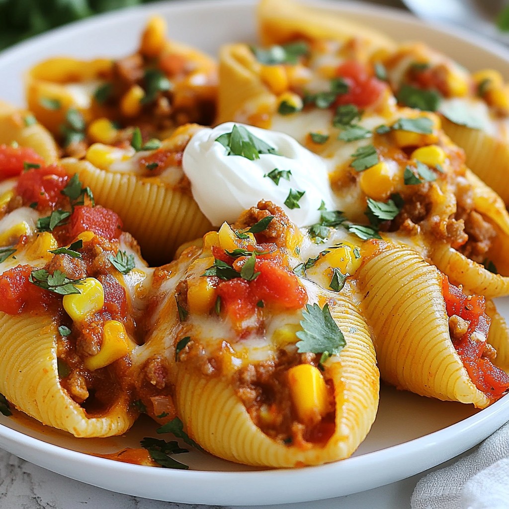 Cheesy Taco Stuffed Shells Flavorful and Easy Recipe