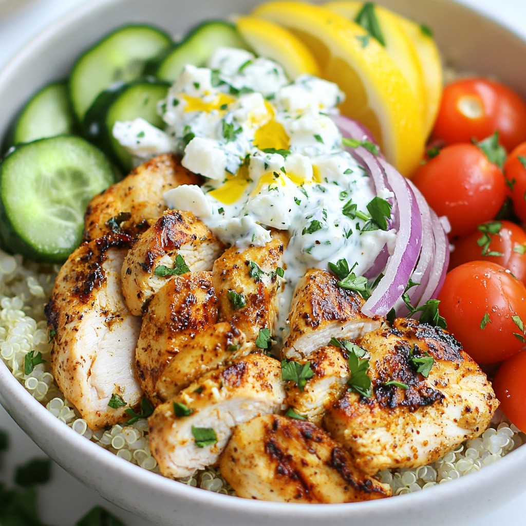 Greek Chicken Gyro Bowls Flavorful and Easy Meal