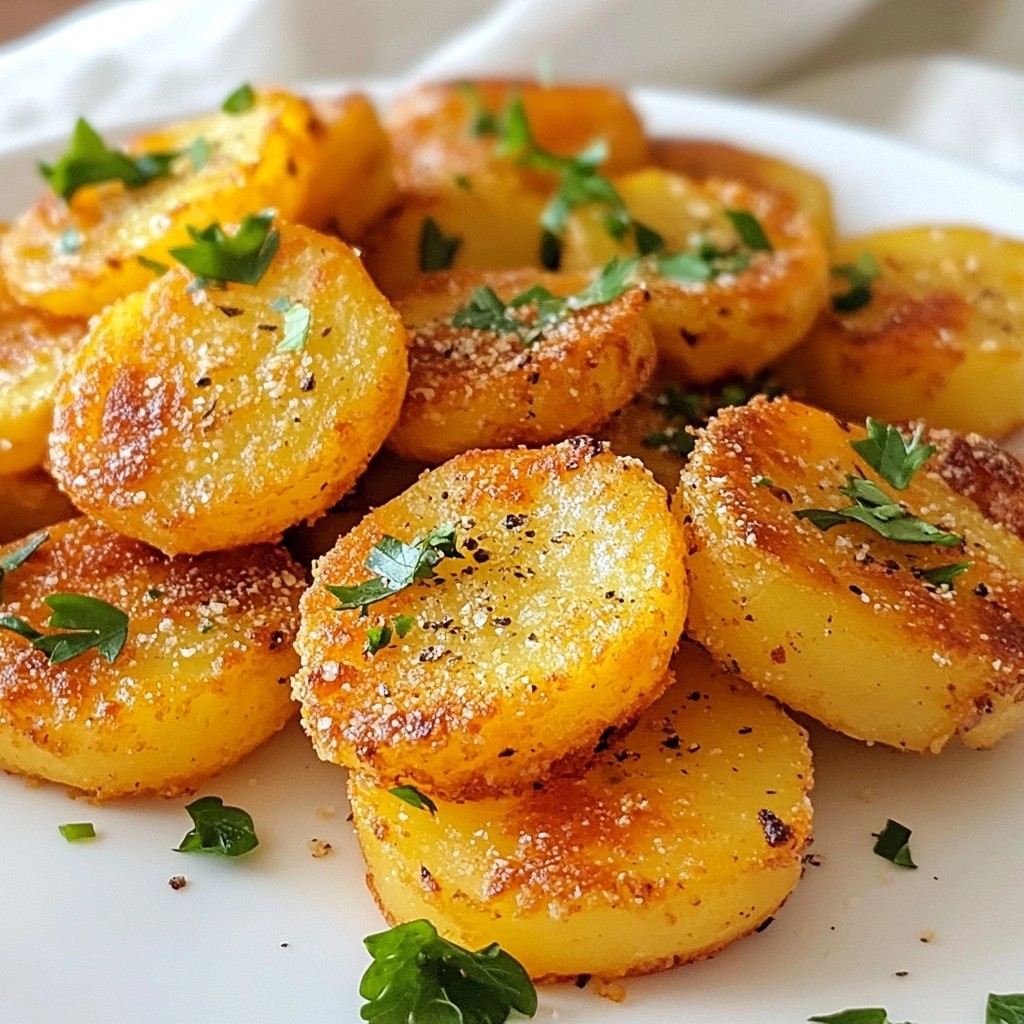 Crispy Potato Coins with Paprika Spice Easy Recipe