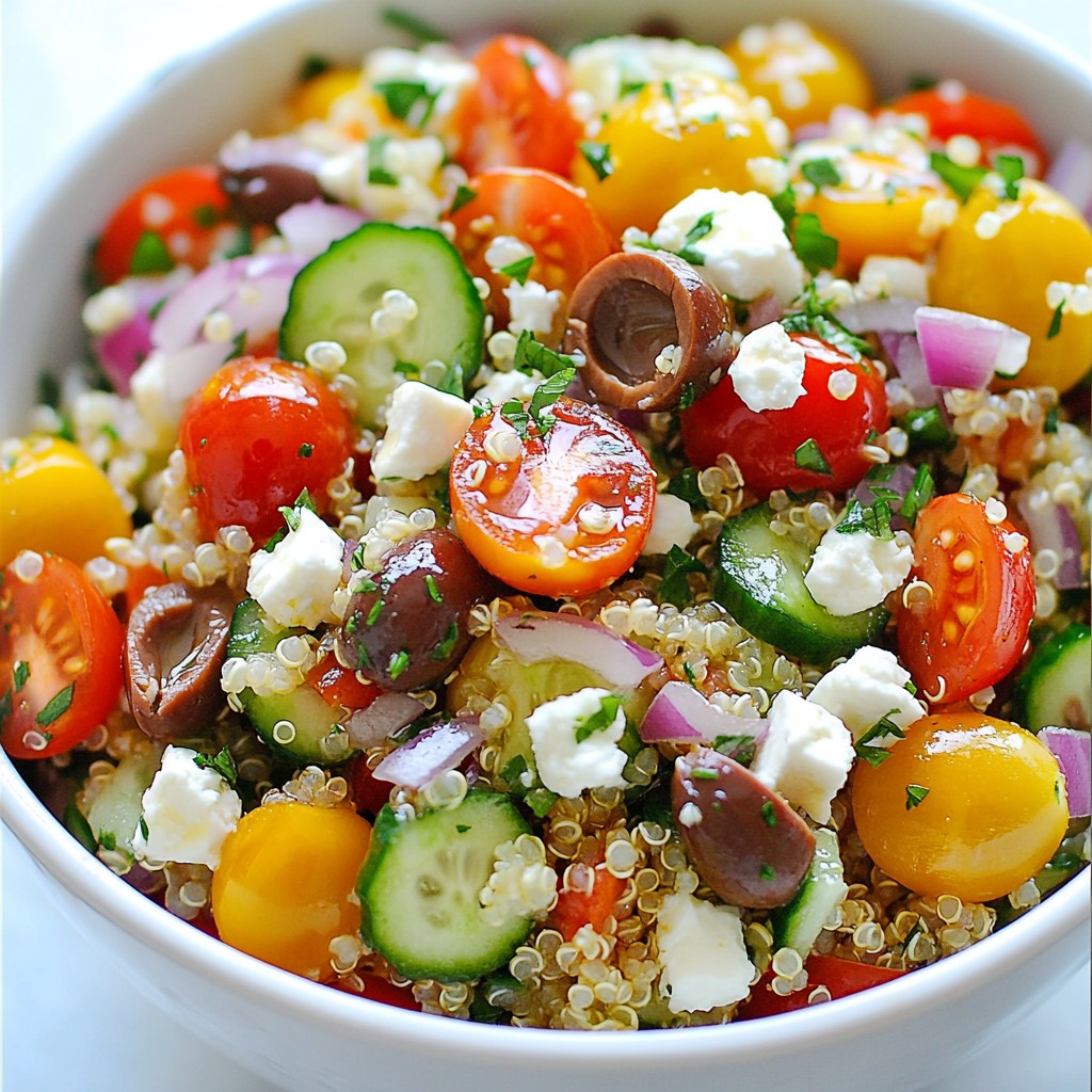 Mediterranean Quinoa Salad Fresh and Flavorful Dish