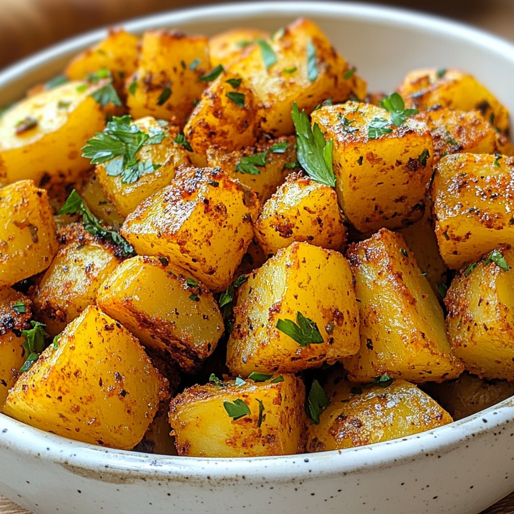 Spicy Cajun Roasted Potato Cubes Tasty Oven Treat