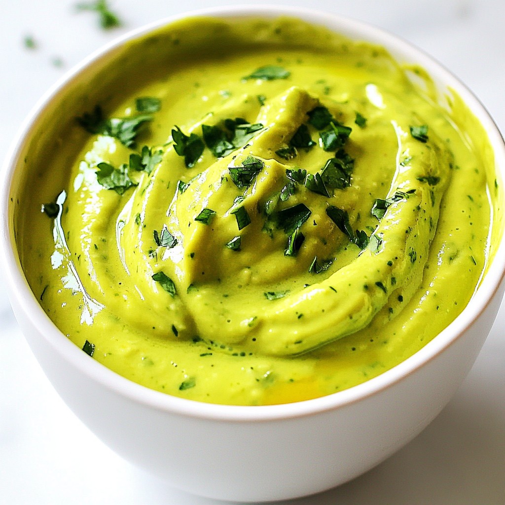 Creamy Avocado Cilantro Dressing Simple and Fresh