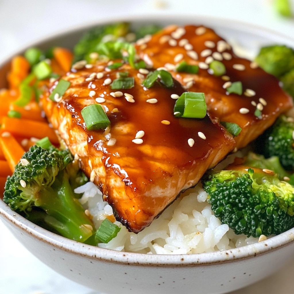 Teriyaki Salmon Rice Bowls Flavorful and Nutritious Meal