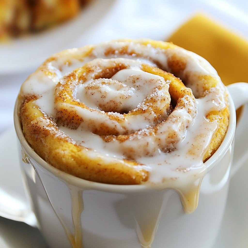 Cinnamon Roll Mug Cake Delightful and Quick Recipe