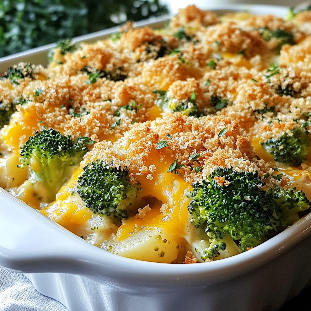 Chicken and Broccoli Potato Casserole Savory Dish