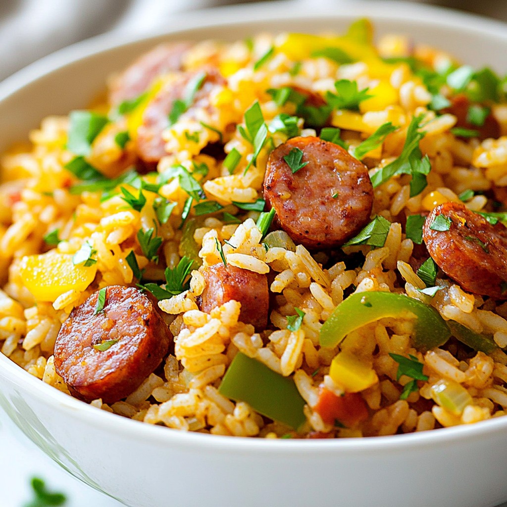 Cajun Dirty Rice with Sausage Flavorful Home Dish