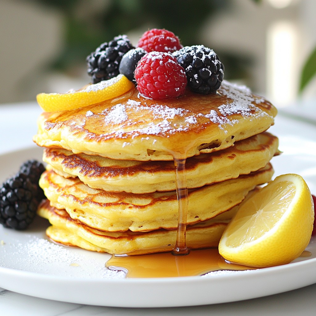 Lemon Ricotta Pancakes Fluffy and Flavorful Treat