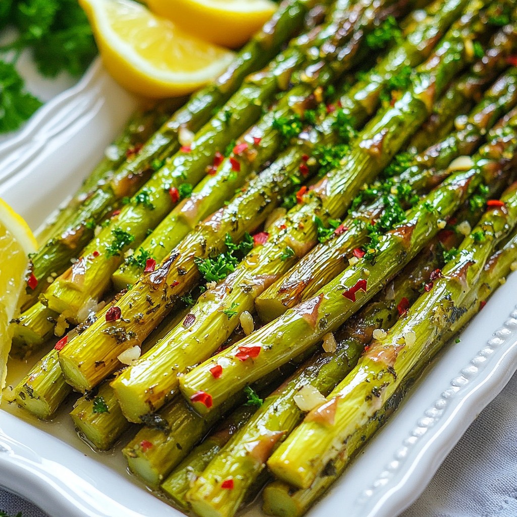 Lemon Garlic Roasted Asparagus Fresh and Flavorful Dish