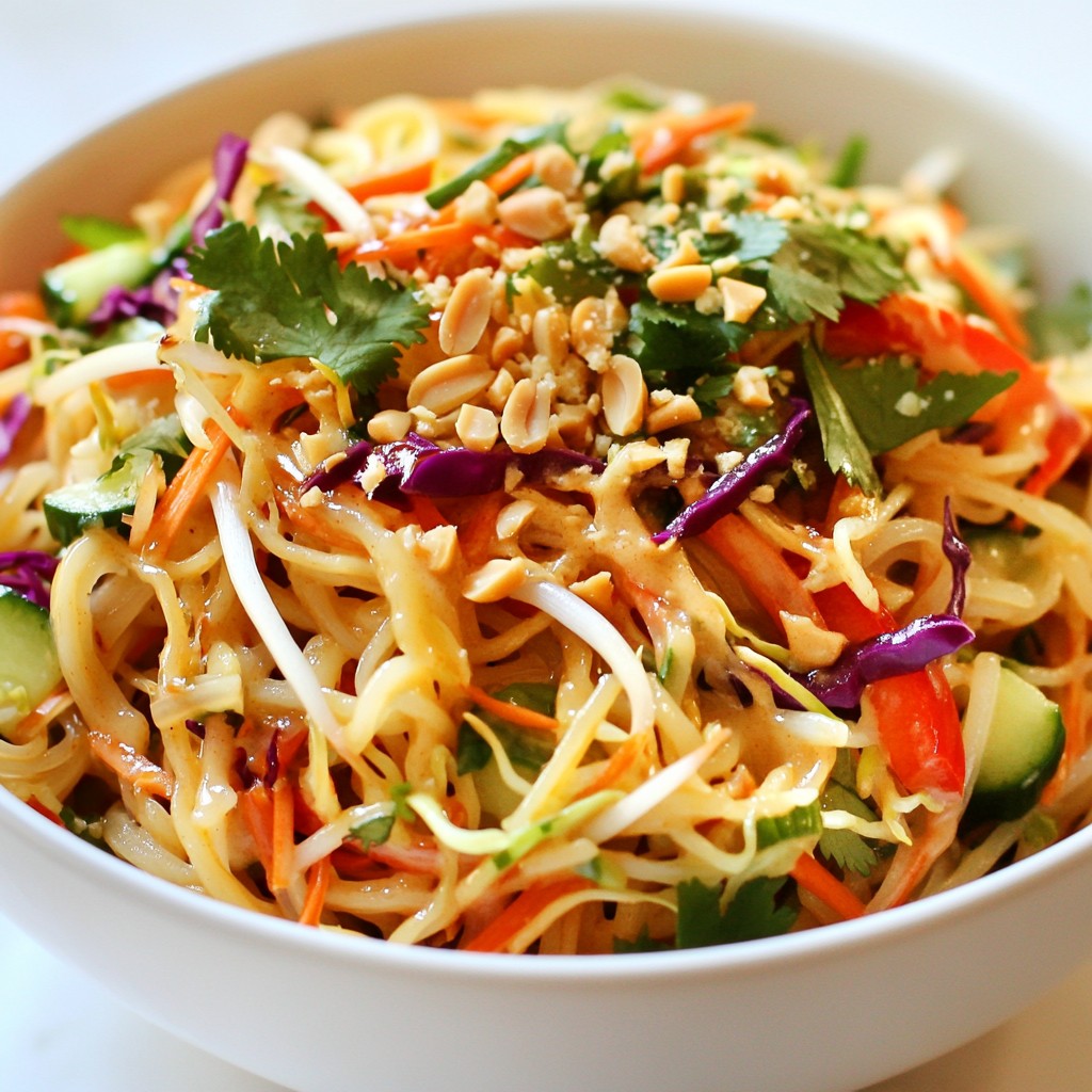 Thai Peanut Noodle Salad Fresh and Crunchy Delight