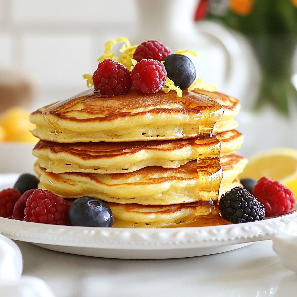Lemon Ricotta Pancakes Fluffy and Flavorful Treat