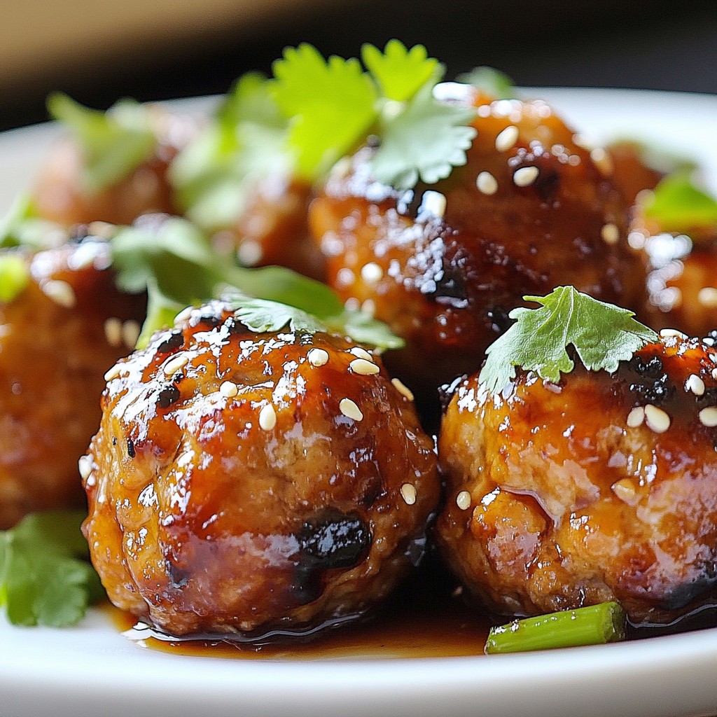 Teriyaki Turkey Meatballs Flavorful and Simple Recipe