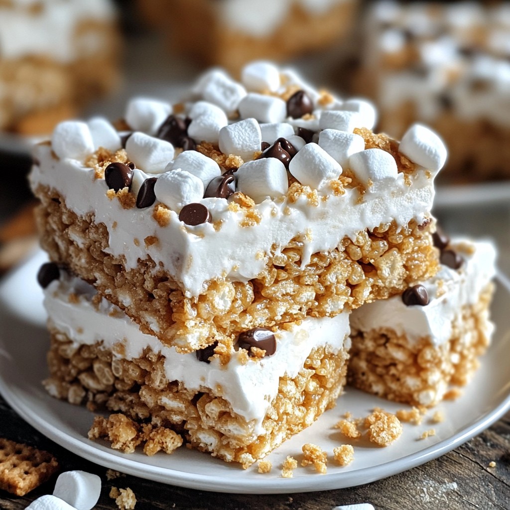 S'mores Rice Krispie Treats Simple and Fun Recipe