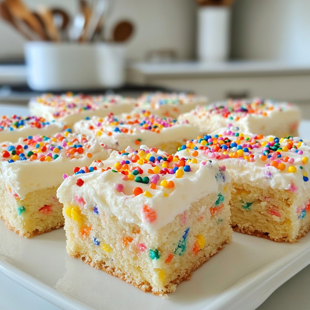 Funfetti Sugar Cookie Bars Delightful Dessert Treat