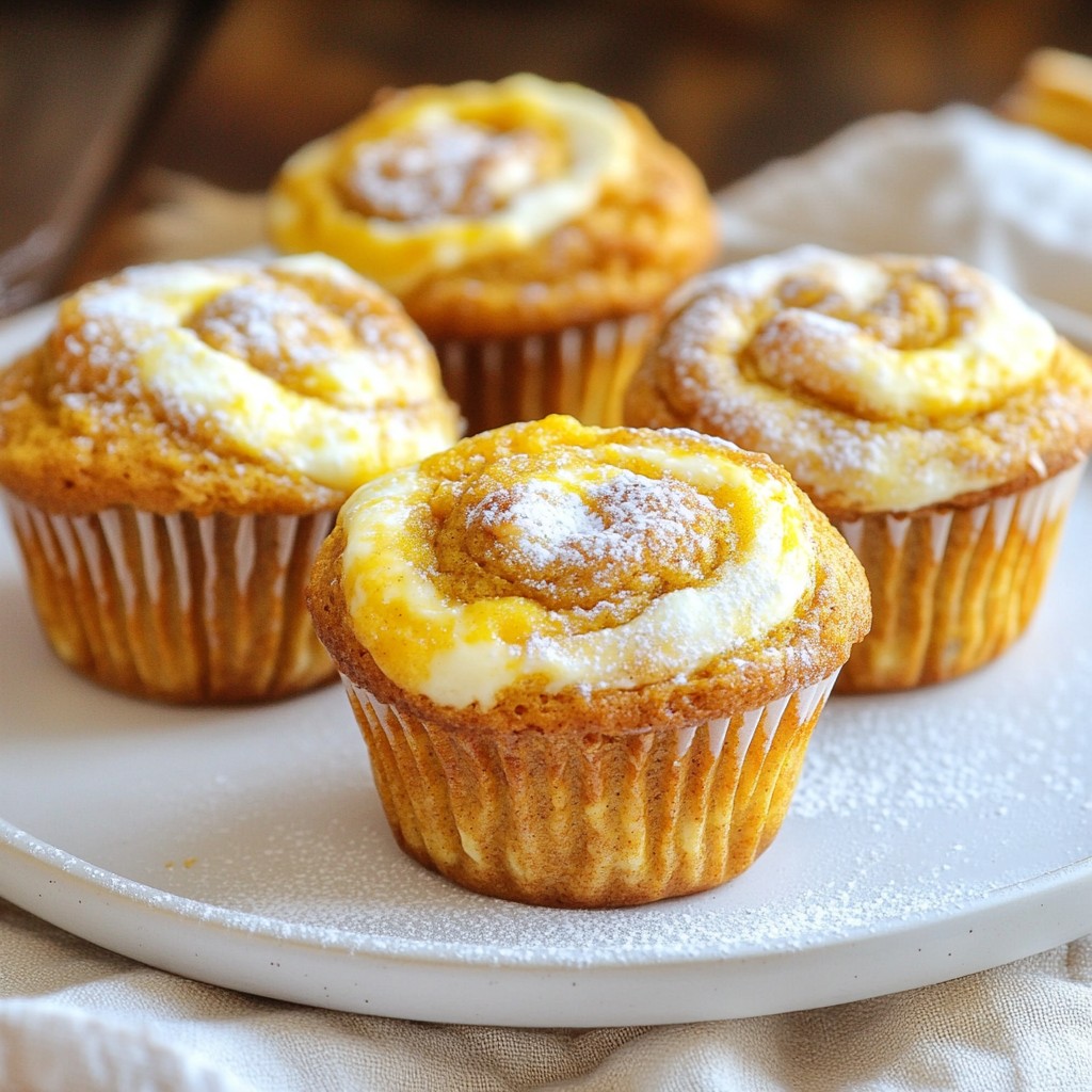 Pumpkin Cream Cheese Swirl Muffins Irresistible Treat