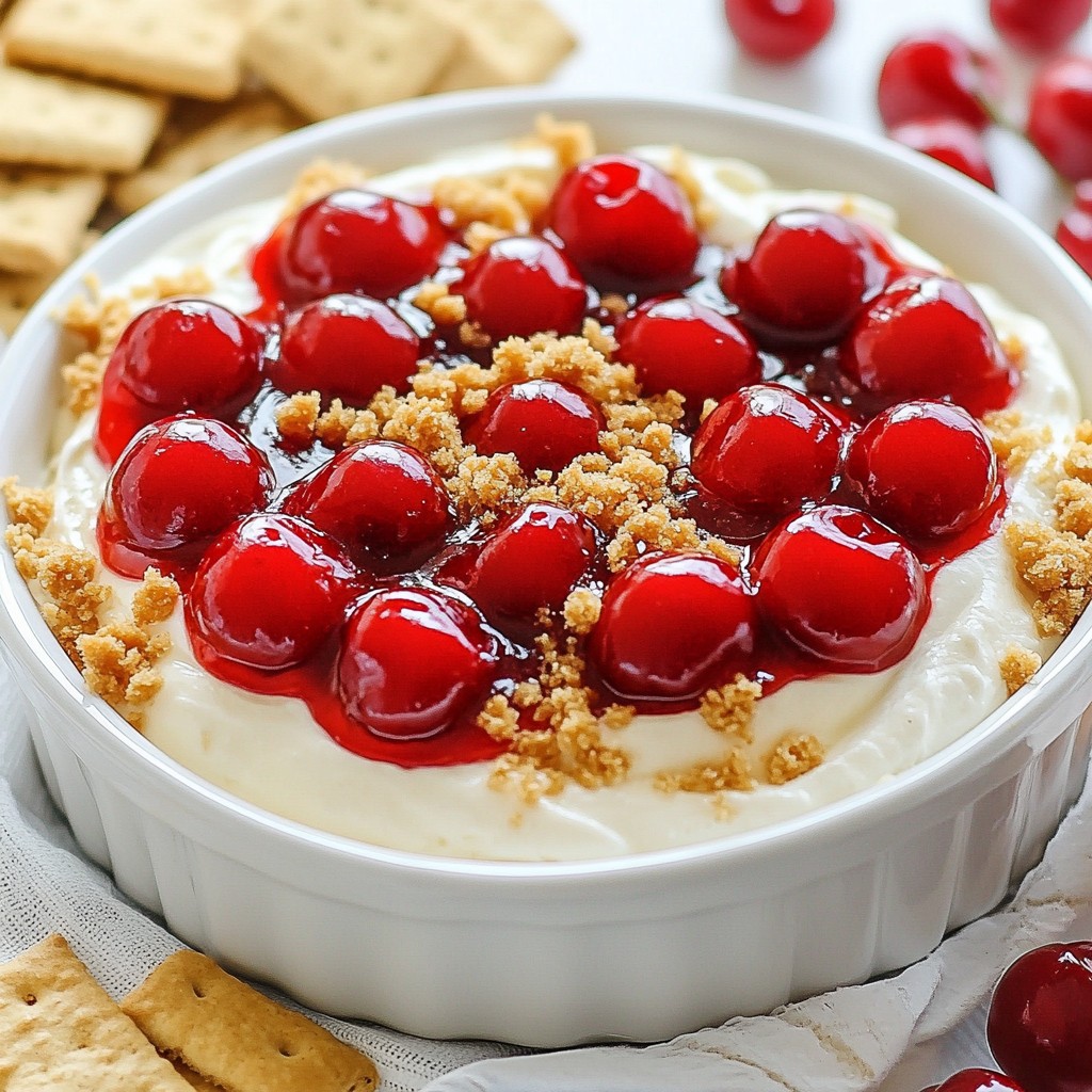 Cherry Pie Cheesecake Dip Simple and Tasty Delight