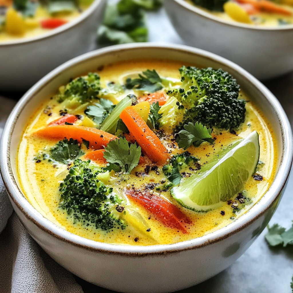 Thai Coconut Curry Soup Flavorful and Easy Recipe