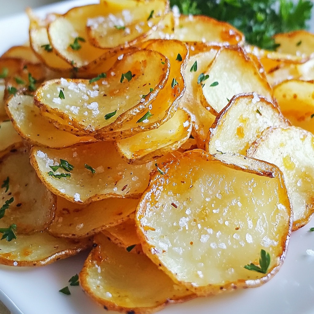 Crispy Salt and Vinegar Potato Chips Crunchy Delight