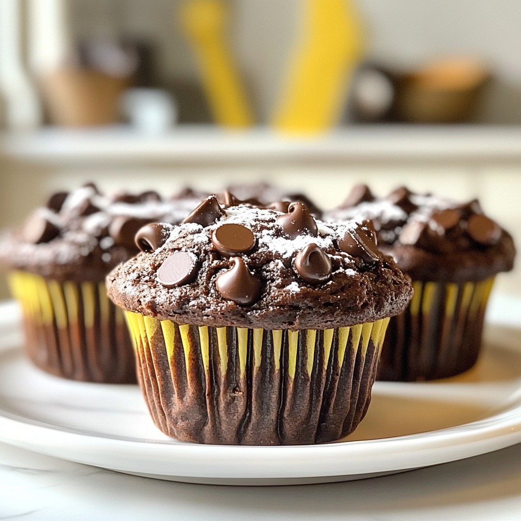 Chocolate Zucchini Muffins Tasty and Simple Delight