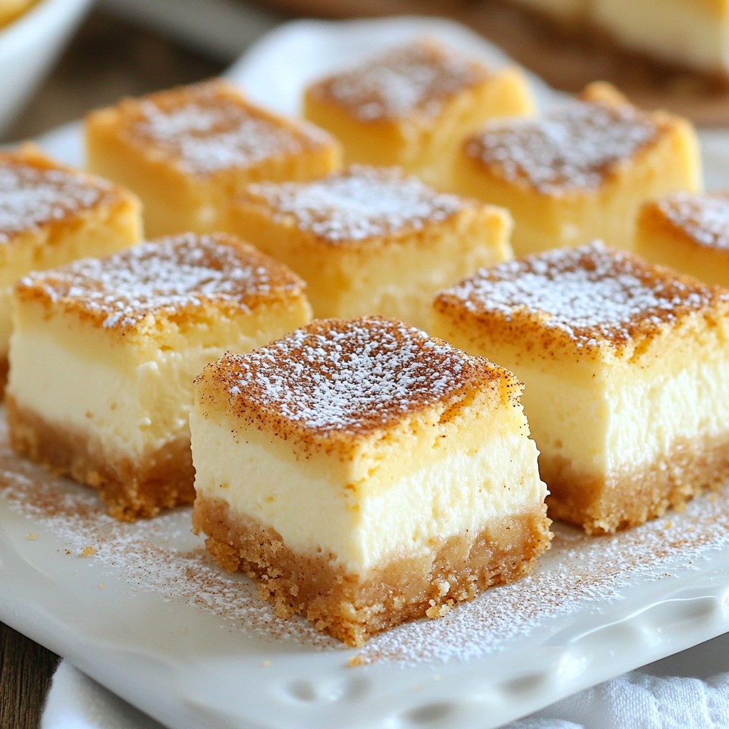 Churro Cheesecake Squares Irresistible Dessert Idea