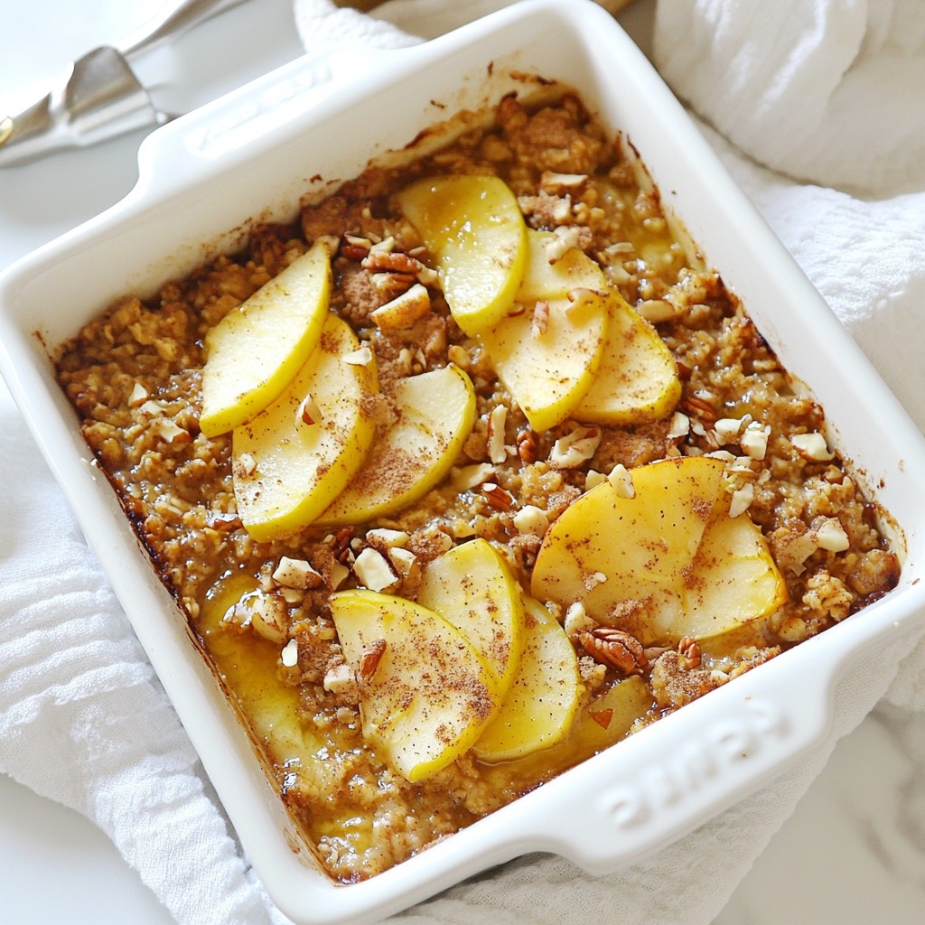 Apple Cinnamon Oatmeal Bake Easy and Tasty Recipe