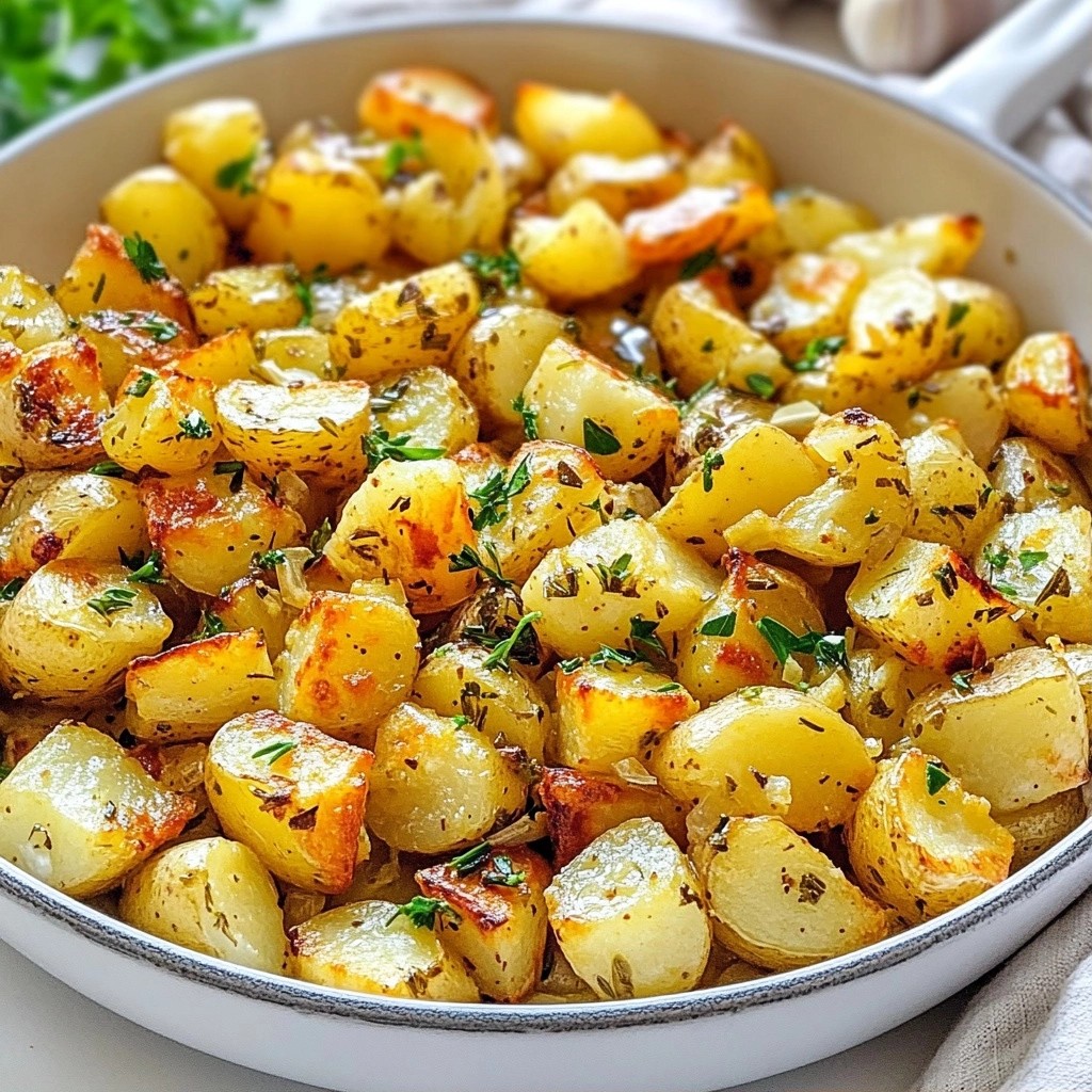 Quick Roasted Potato and Garlic Skillet Delight