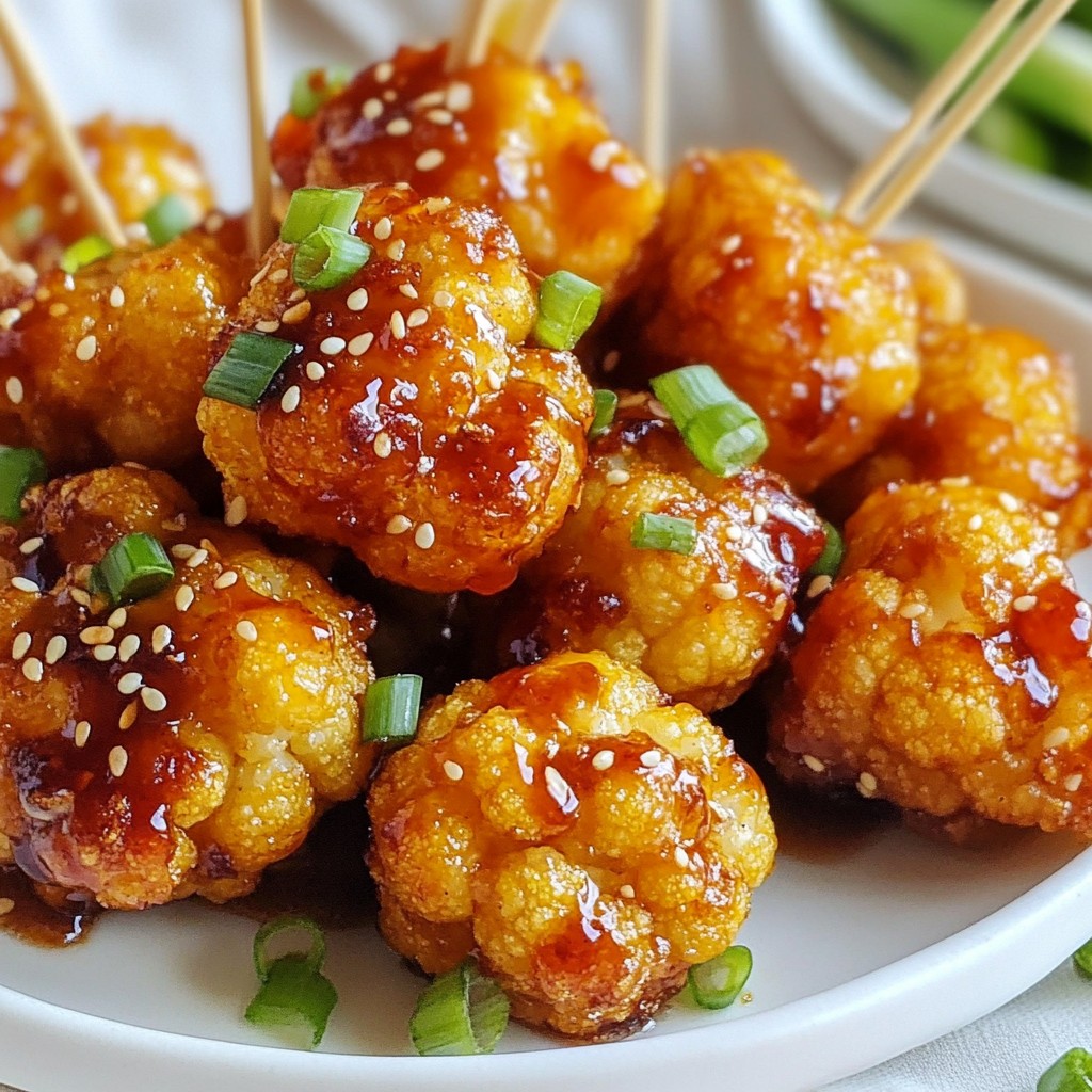 Crispy Honey Garlic Cauliflower Bites Easy Recipe