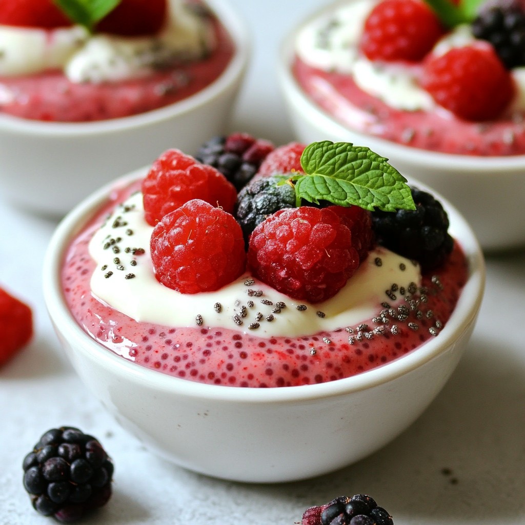 Berry Protein Chia Pudding Simple and Nutritious Snack