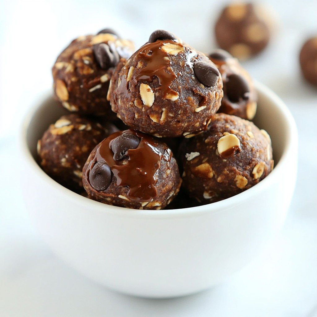 Chocolate Peanut Butter Protein Bites Healthy Snack