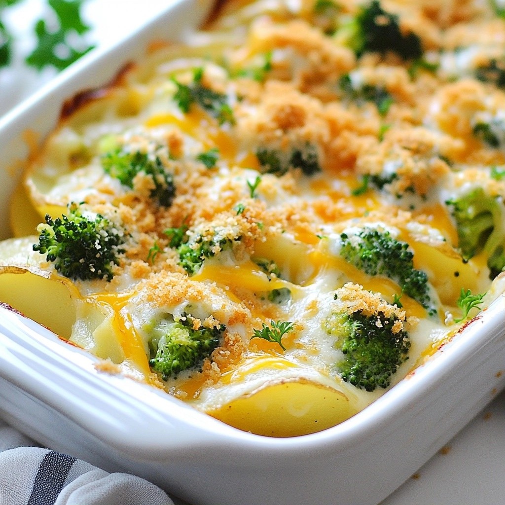 Creamy Potato and Broccoli Casserole Delightful Dish