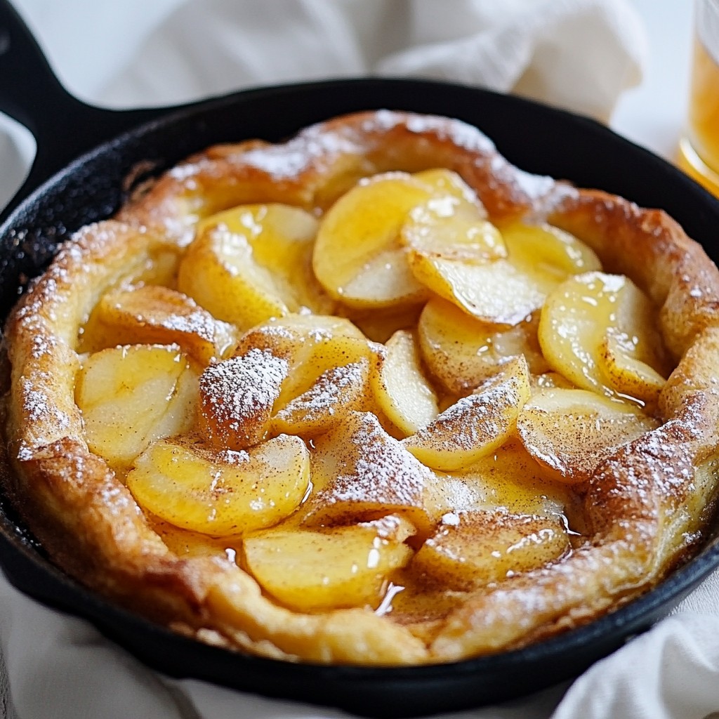 Apple Cinnamon Dutch Baby Easy and Delicious Recipe