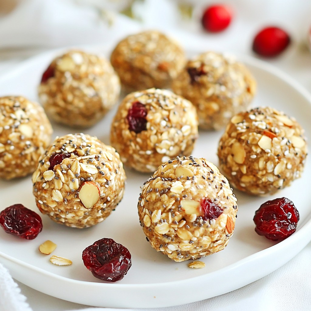 Cranberry Almond Energy Bites Quick and Nutritious Snack