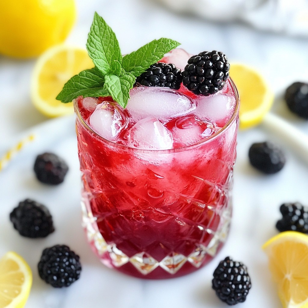 Refreshing Blackberry Lemonade Mocktail Pleasure