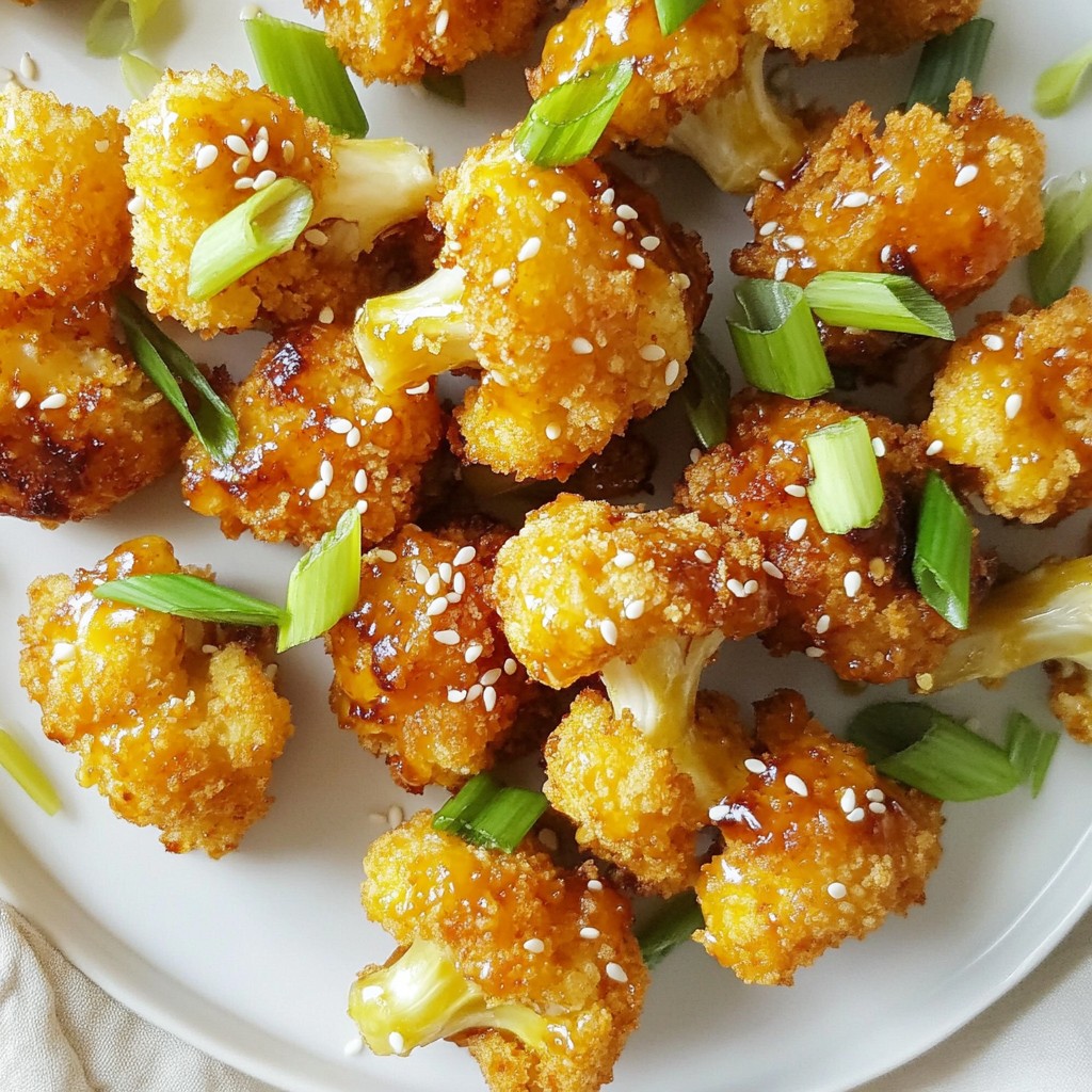 Crispy Honey Garlic Cauliflower Bites Easy Snack Recipe
