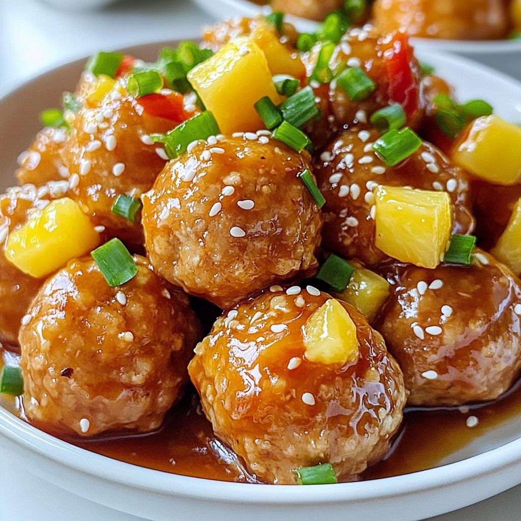 Sweet and Sour Chicken Meatballs Easy Dinner Recipe