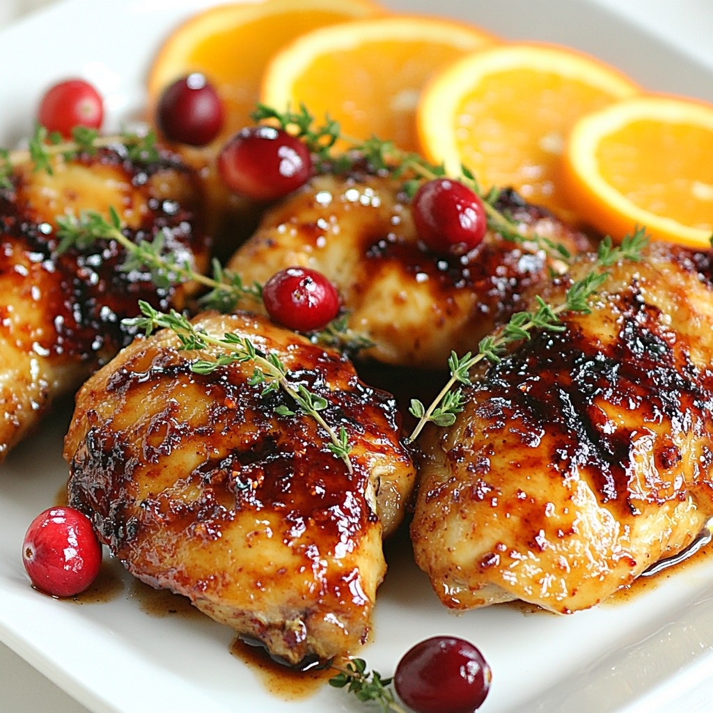 Cranberry Orange Glazed Chicken Tasty and Simple Recipe