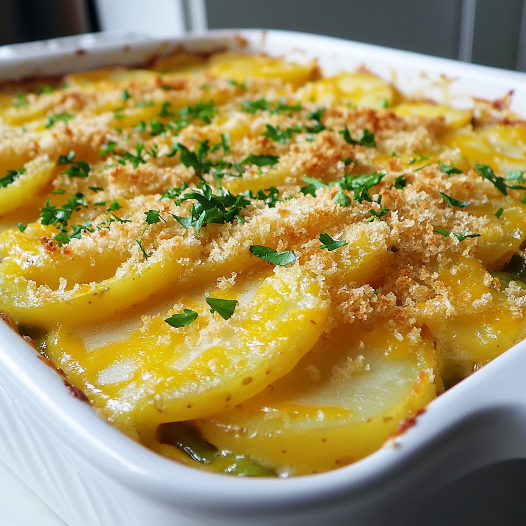 Hearty Potato and Green Bean Casserole Delight