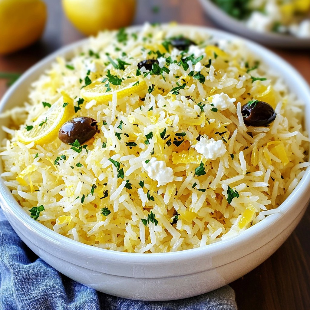 One-Pot Greek Lemon Rice Savory and Simple Dish
