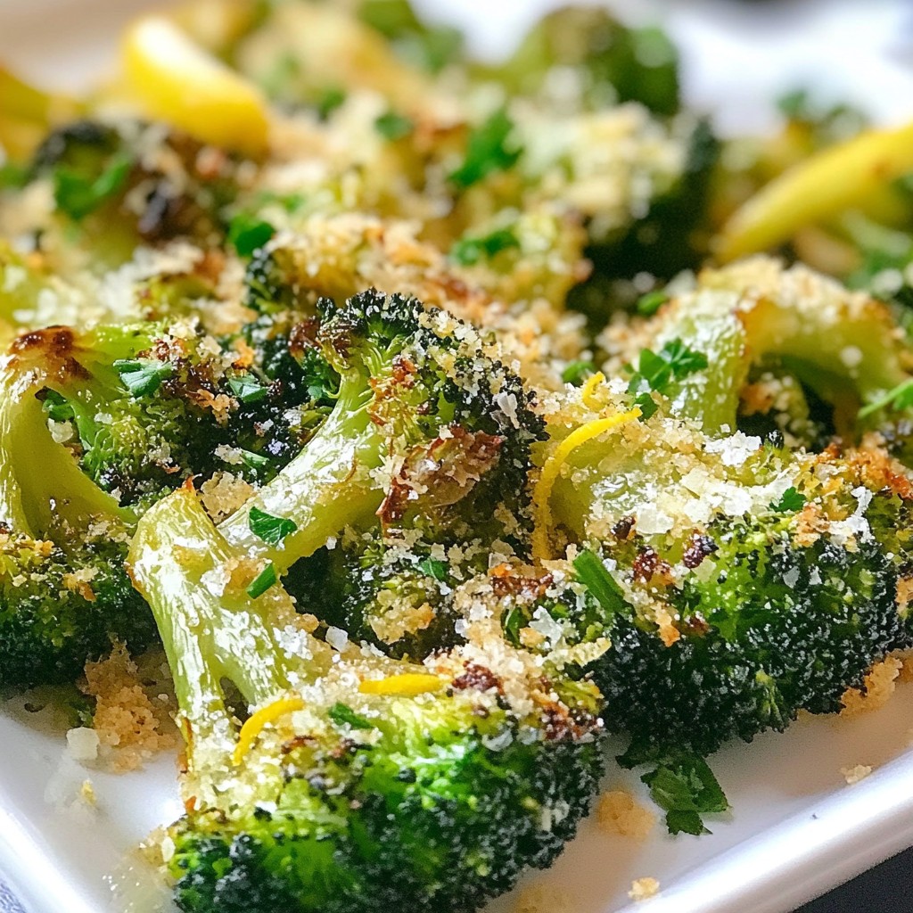 Lemon Garlic Roasted Broccoli Simple and Flavorful Dish